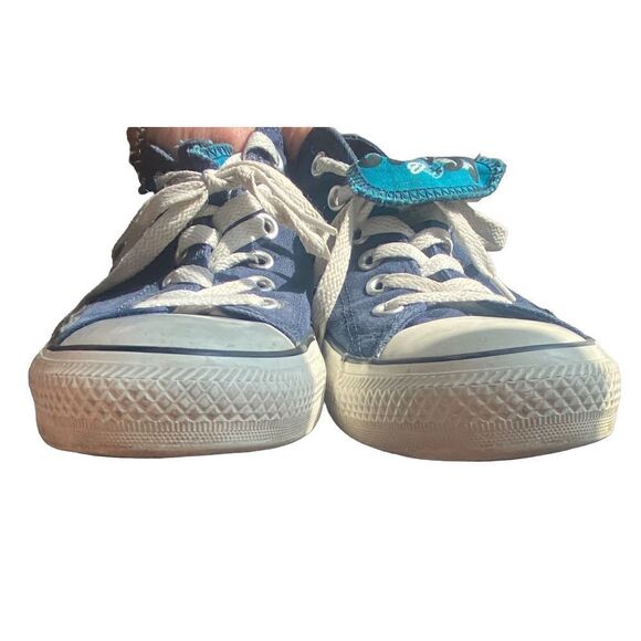 Converse Chuck Taylor All Star Women’s Blue Multi Tongue 1 - Picture 1 of 7